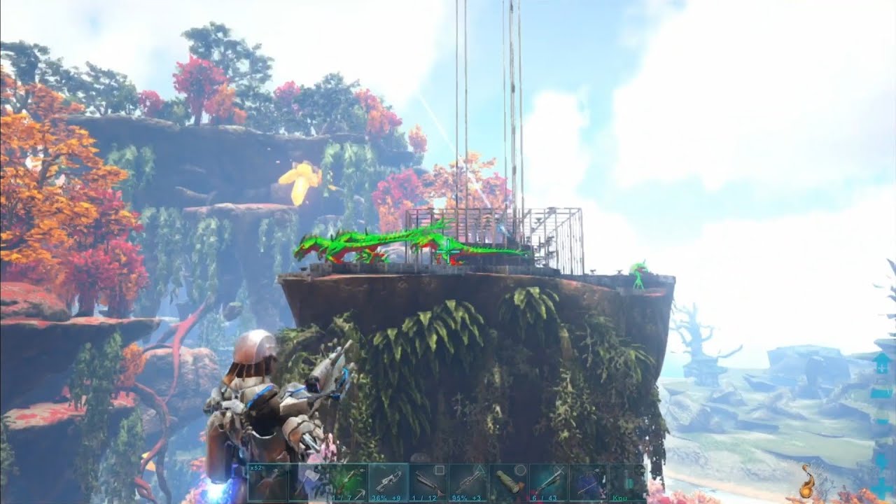 Floating Pillar Base Raid ARK Official PVP PS4