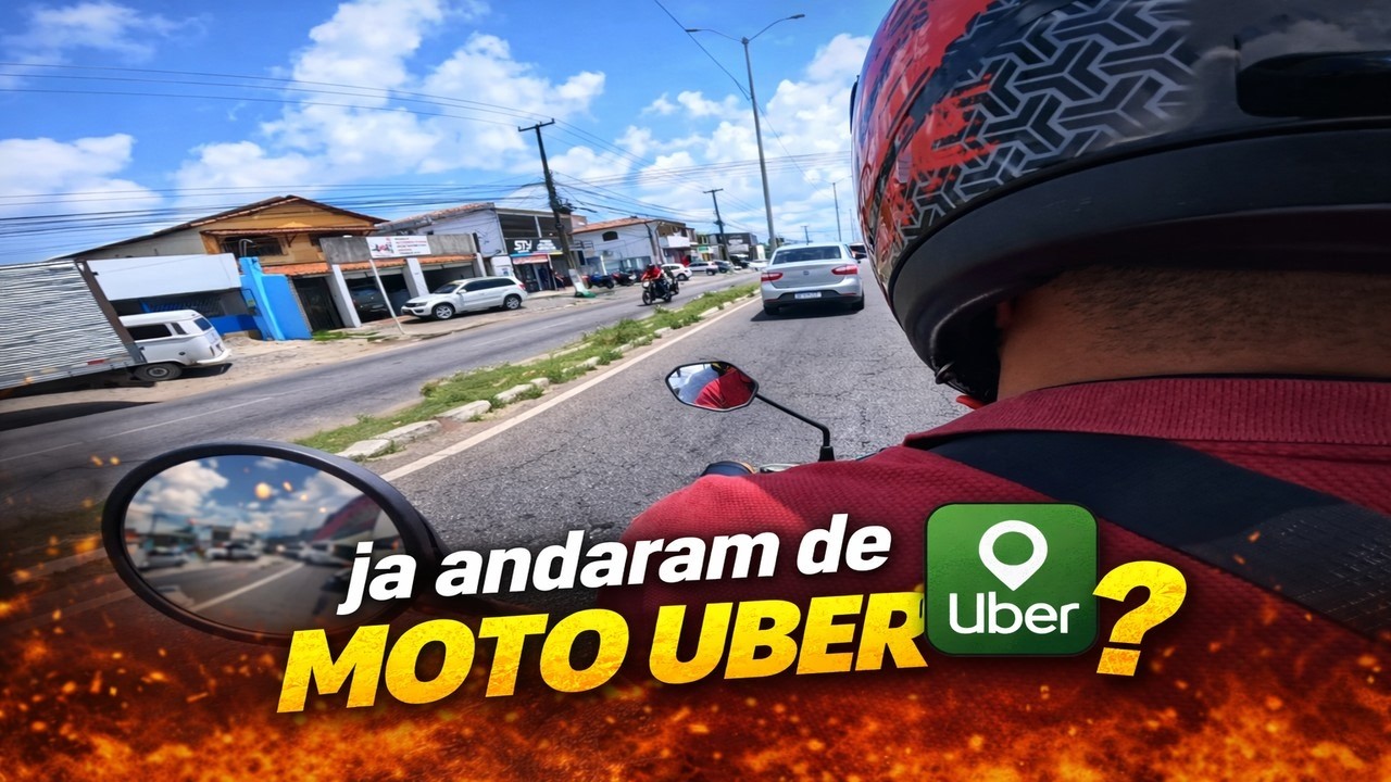 JA ANDARAM DE MOTO UBER, É ASSIM O