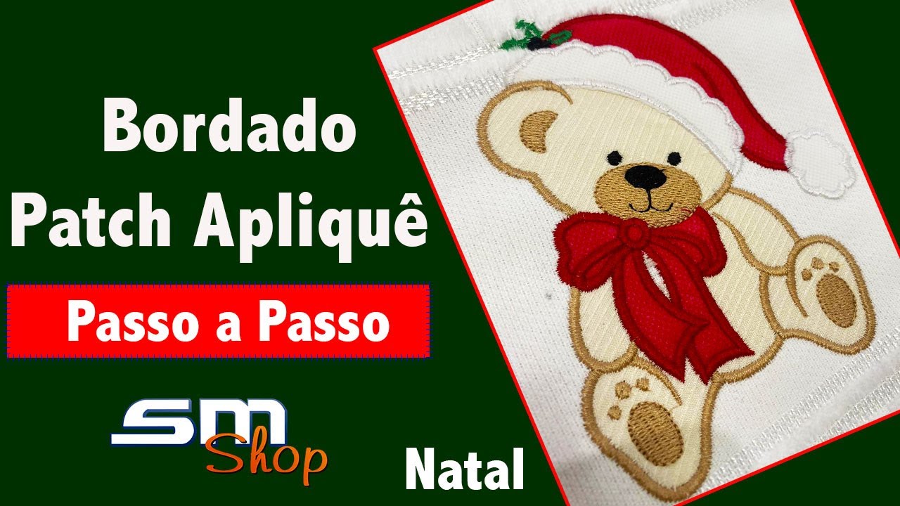 Bordado Patch Apliquê na Brother Bp1430l - Matriz Grátis & Passo a Passo