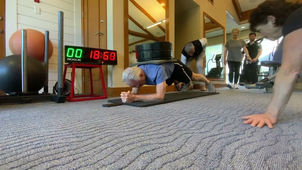 Plankster now 2nd in the world for 100# weighted plank