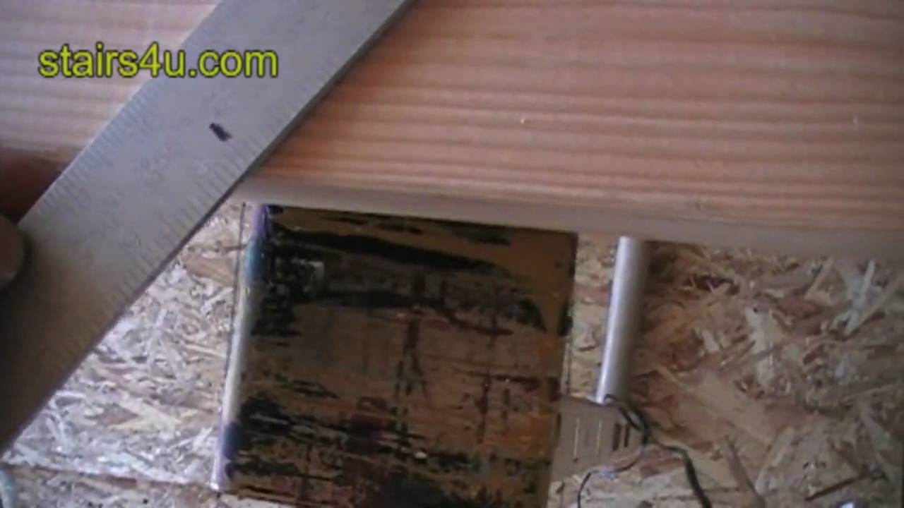 Framing Square Setup for Stair Stringer Layout