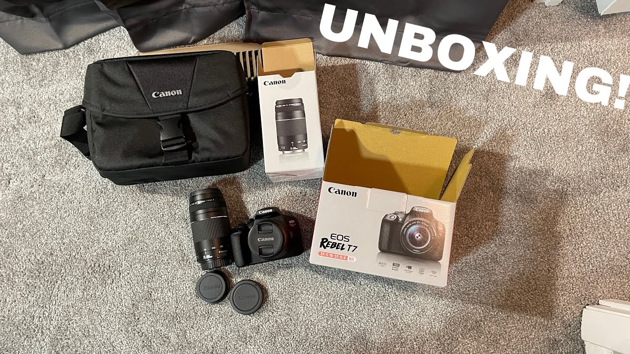 Canon EOS Rebel T7/2000D Unboxing, Setup, and First Impressions!