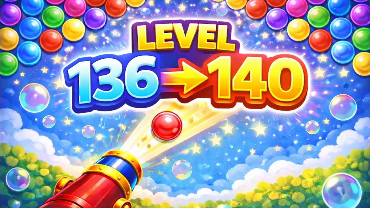 Babbles canon level 136 to 140 #bubbleshoote #games