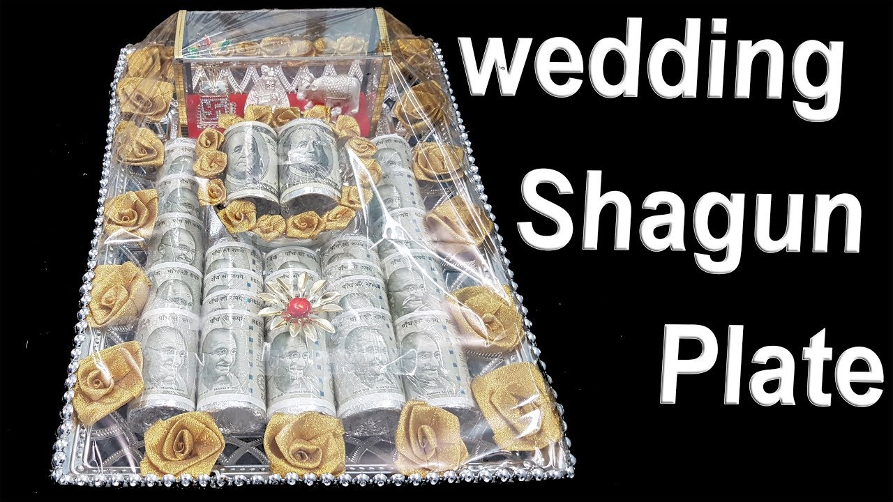 DIY wedding shagun kanyadan plate  |  Currency Note Gift Decoration  | JK Wedding Craft 168