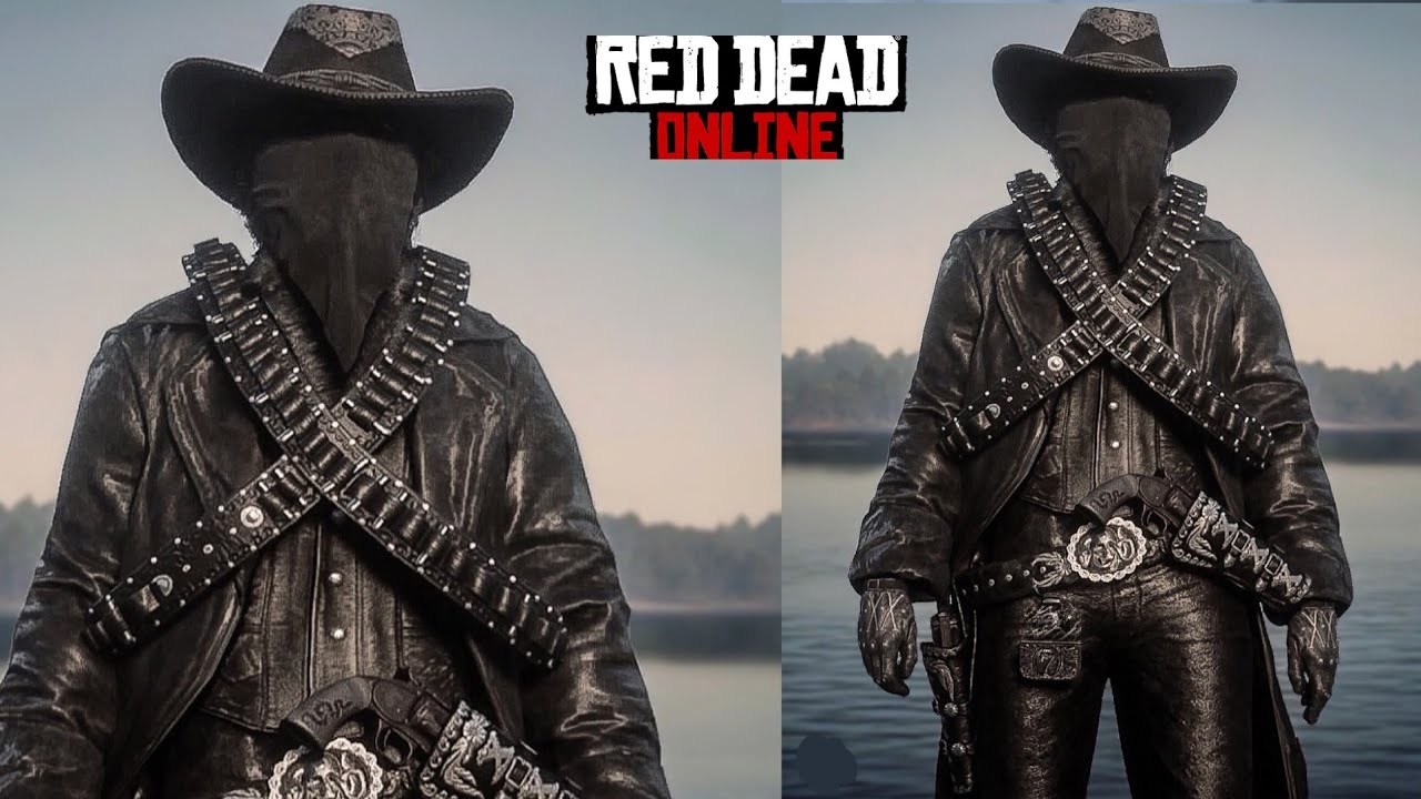 Red Dead Redemption 2 online best black tryhard outfit !!!