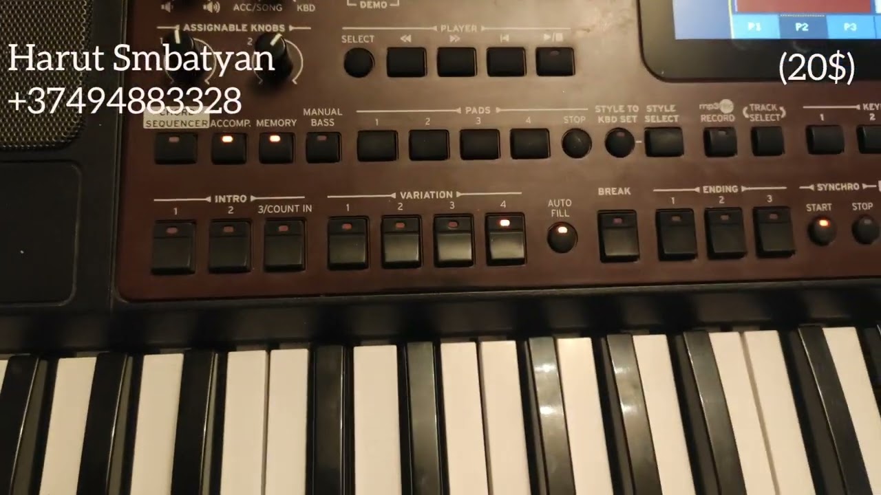 Set Armenian style voice for korg pa700 pa1000 pa4x 5x pa3x pa80  Армянский стиль rhythm and sounds