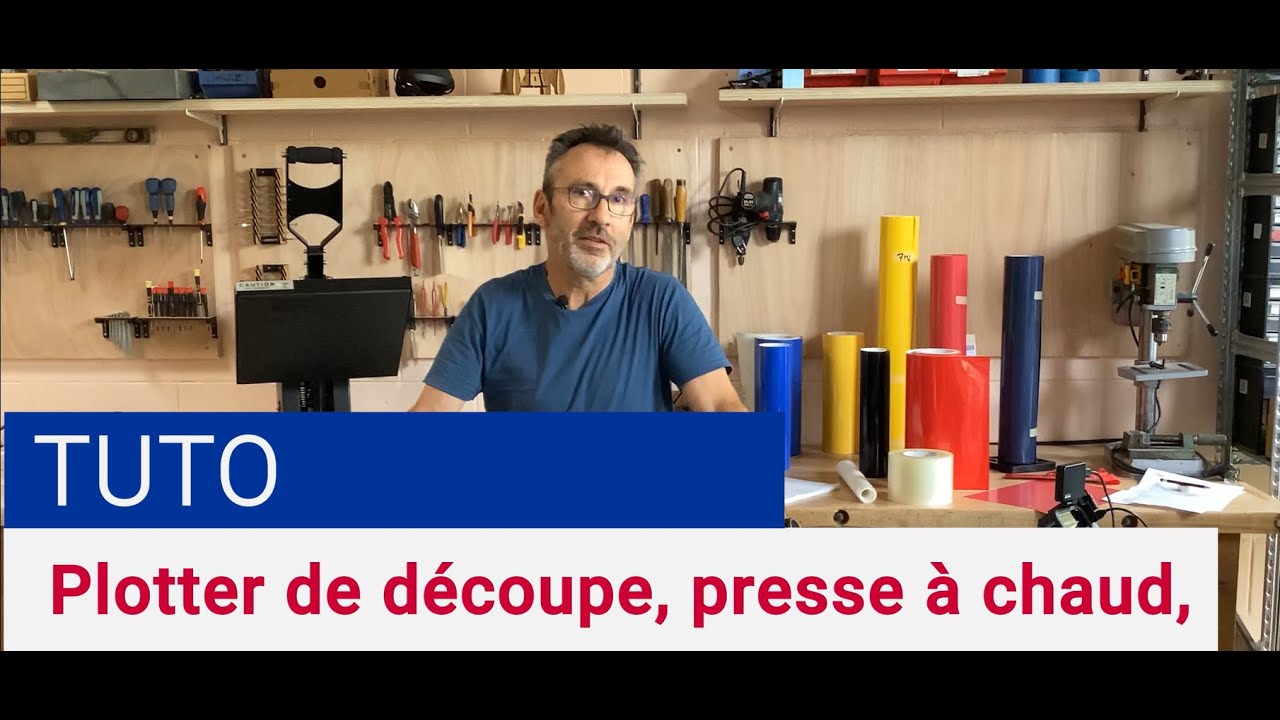 Tuto | Plotter de découpe, presse à chaud, films adhésifs et textiles