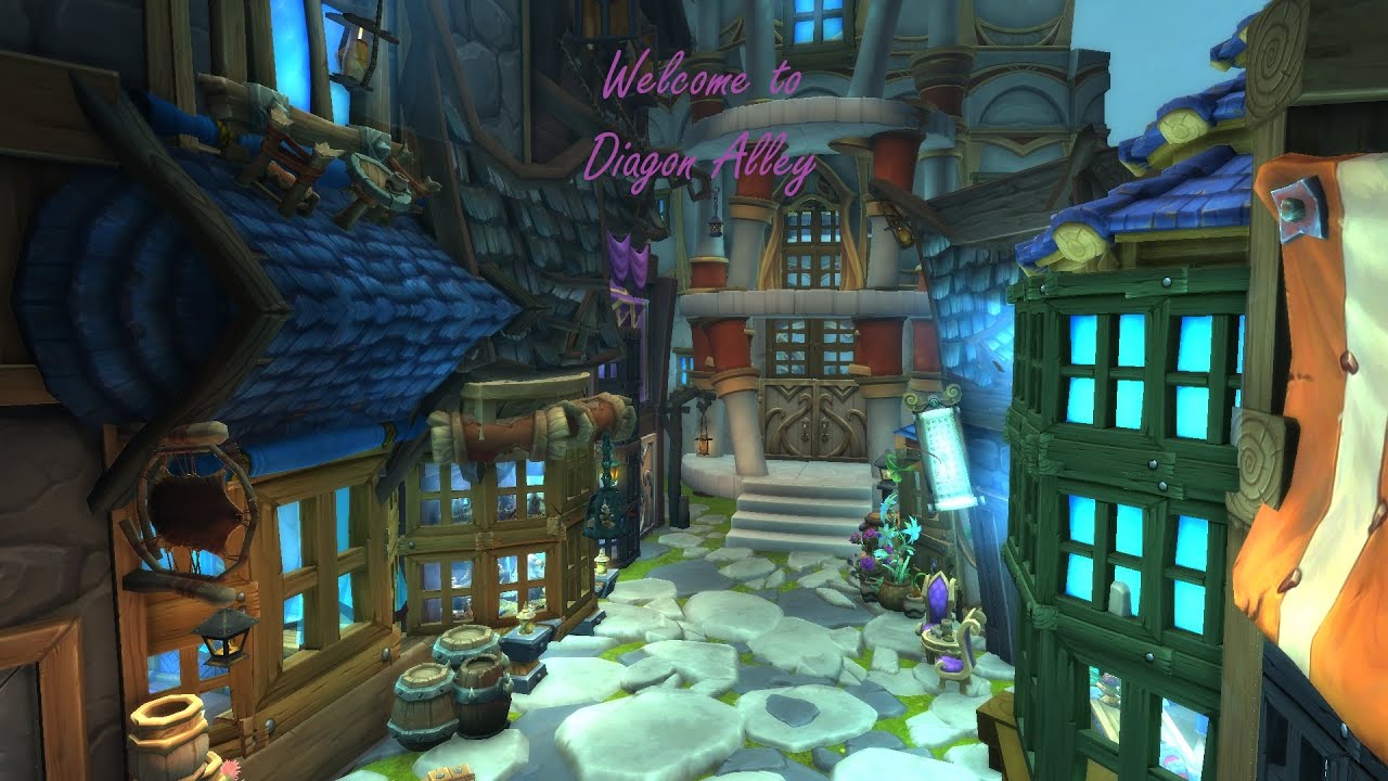 WoW Housing - Welcome to Diagon Alley!