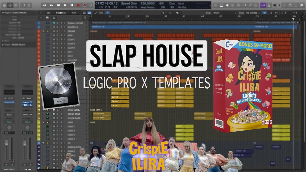 Crispie Feat Ilira - Ladida (My Heart Goes Boom) [Silver Remake - Logic Pro X Templates]