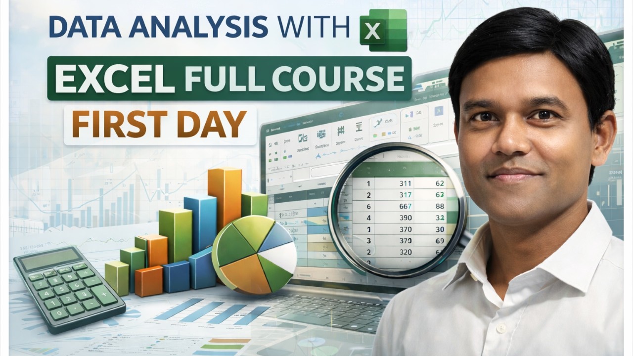 Data Analysis with Excel – Day 1: Introduction & Basics | Data | Data types| Interface