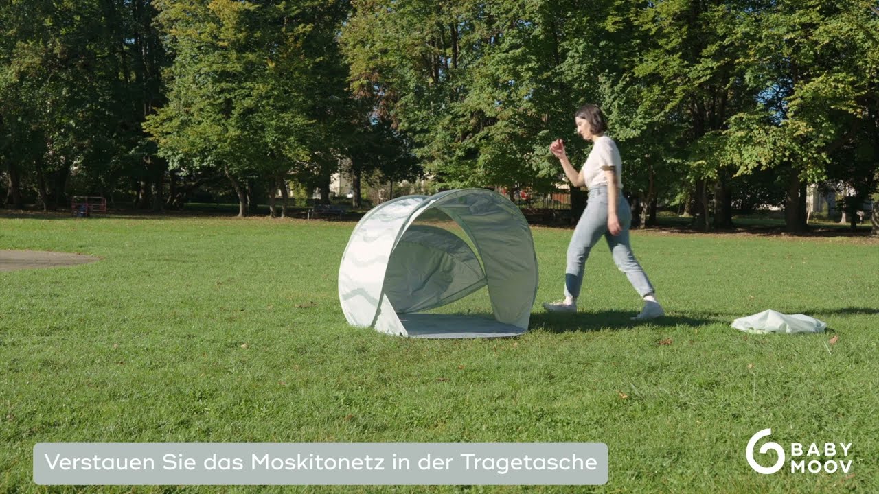 Tutorial - Wie Sie die Strandmuschel Moov & Protect auf- und abbauen
