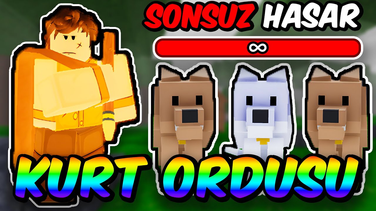 HAYVAN EĞİTİCİSİ OLDUM! KURT ORDUSUYLA HER ŞEYE TEK ATTIM! 🐺 - Roblox Ormanda 99 Gece