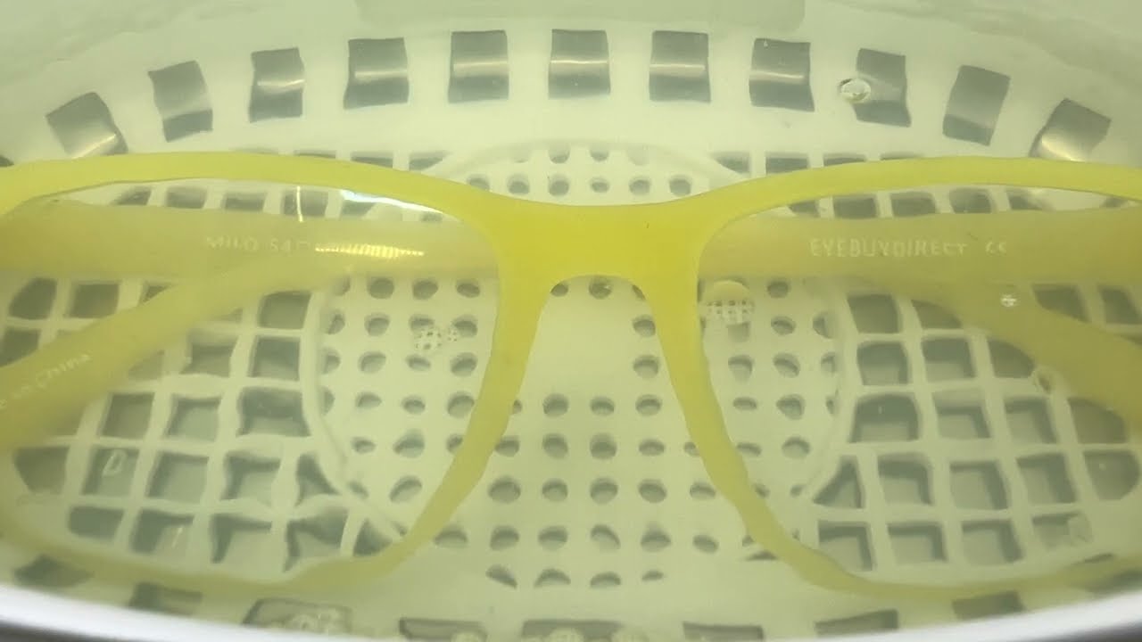 Ultrasonic Cleaning: Eyeglasses