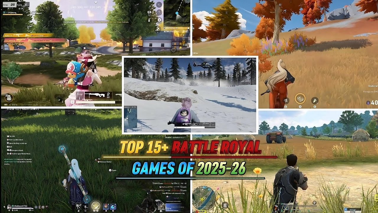 All 15+ Battle Royale Games 2025 | Android & iOS | High Graphics Like Free Fire & BGMI