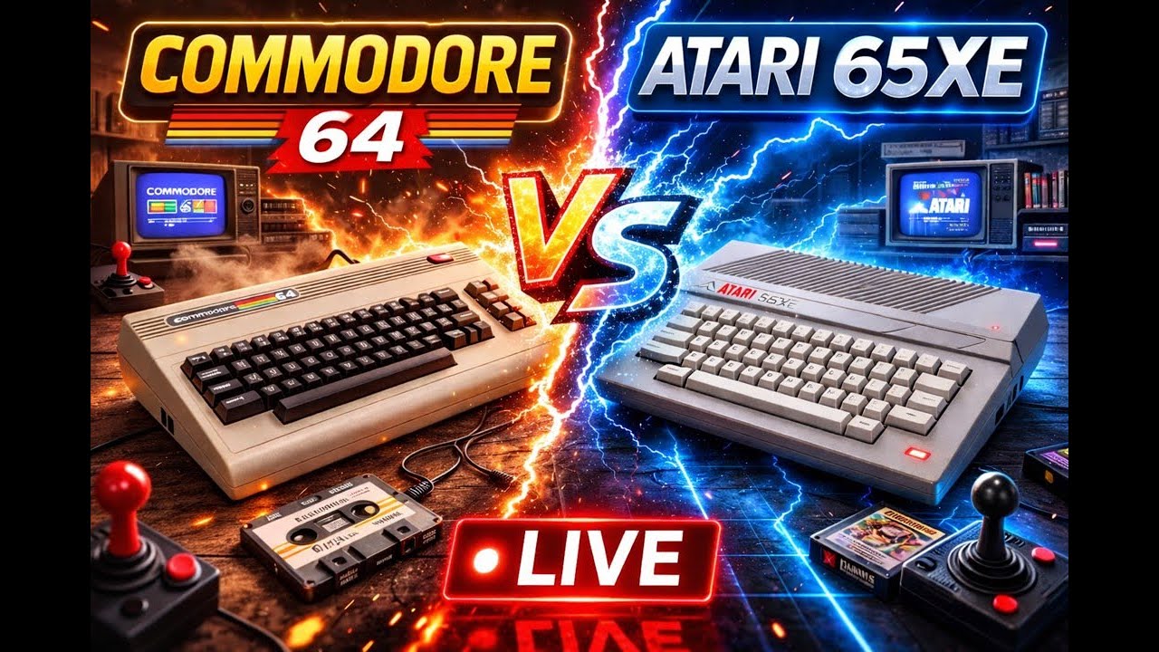 RETRO SOBOTA Commodore 64 vs Atari 65 XE