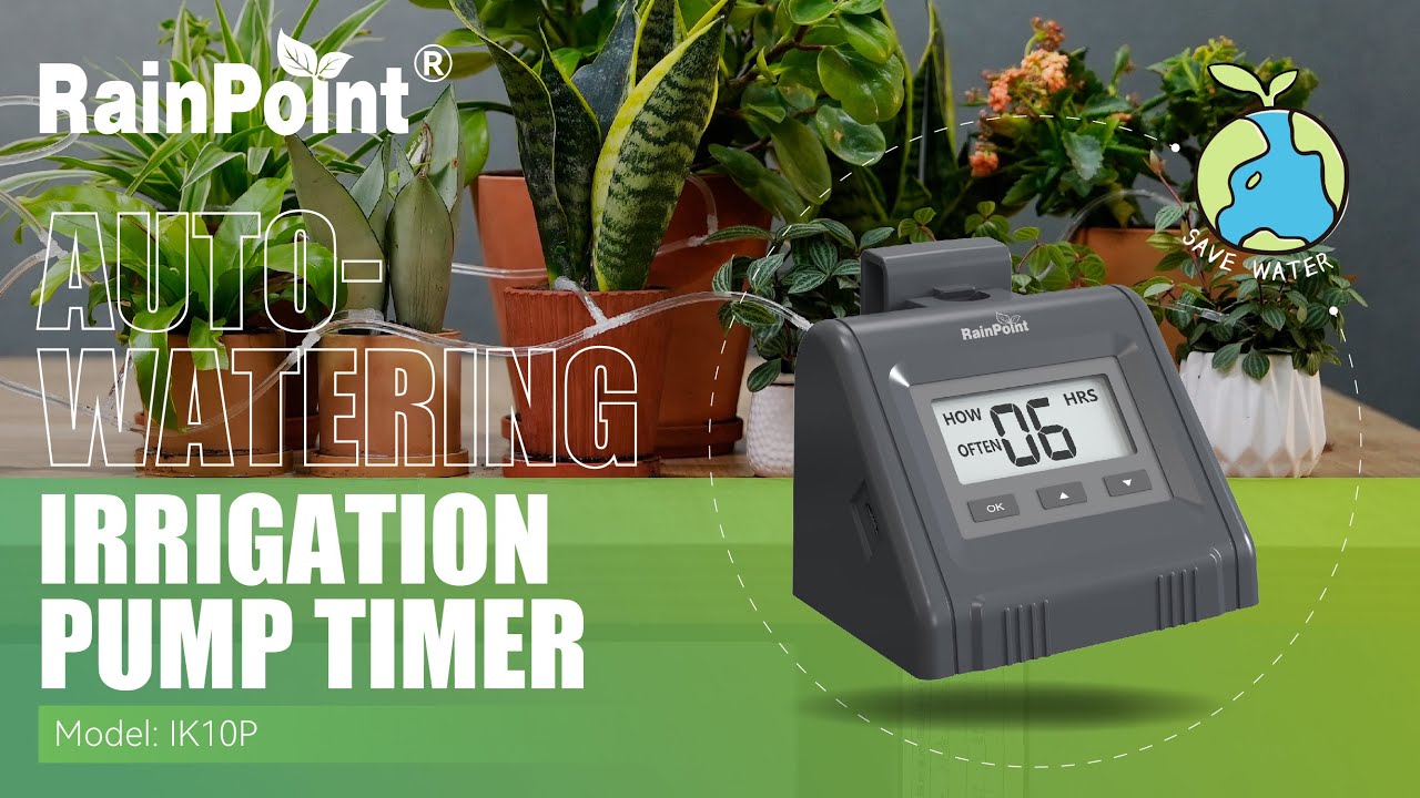 #RainPoint | Irrigation Pump Timer, Auto-Watering System for Potted Plants.#MoreThan Water Saving