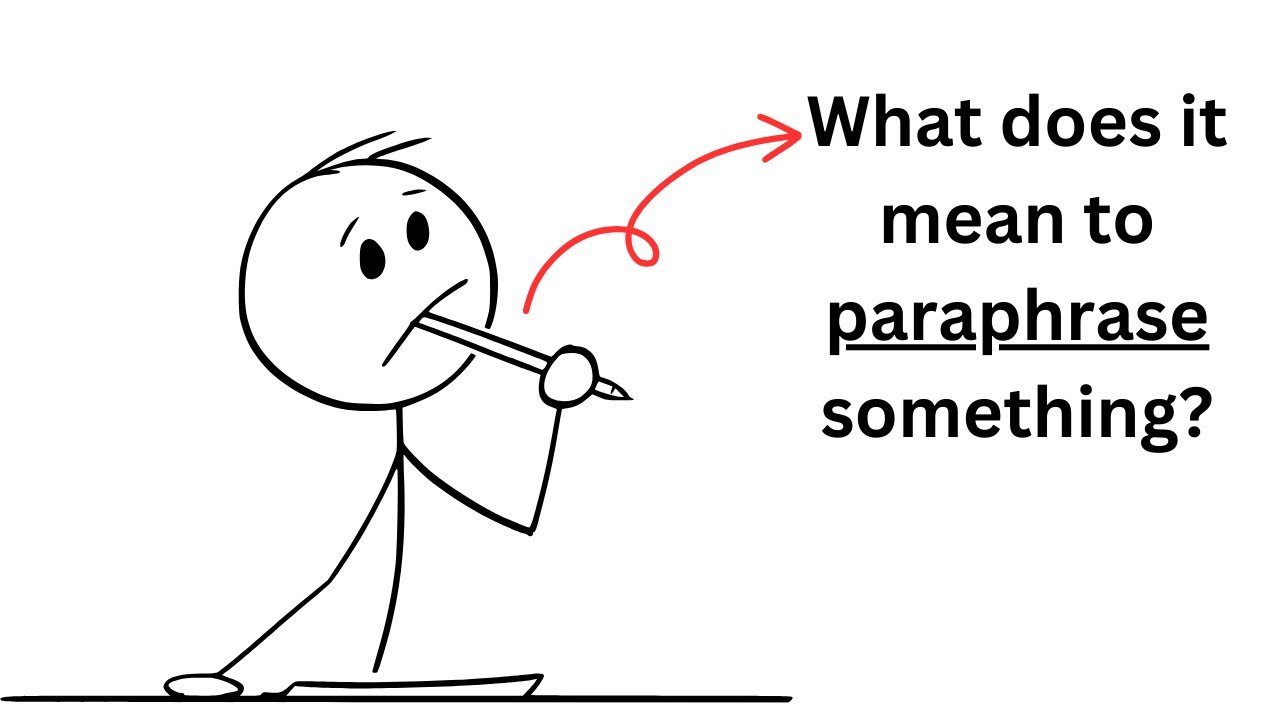 What Does it Mean to Paraphrase Something? (Activity Included)