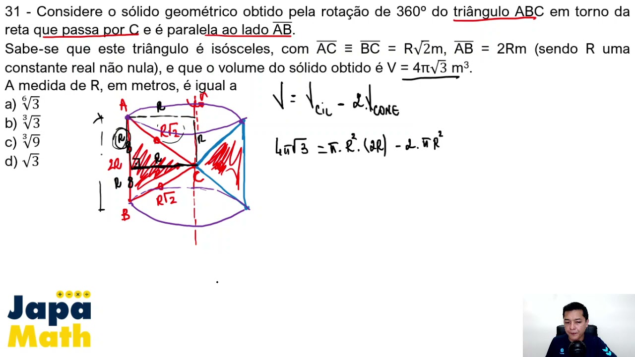 Prova AFA Resolvida(2017 - 2018) - Matemática - Questão 31