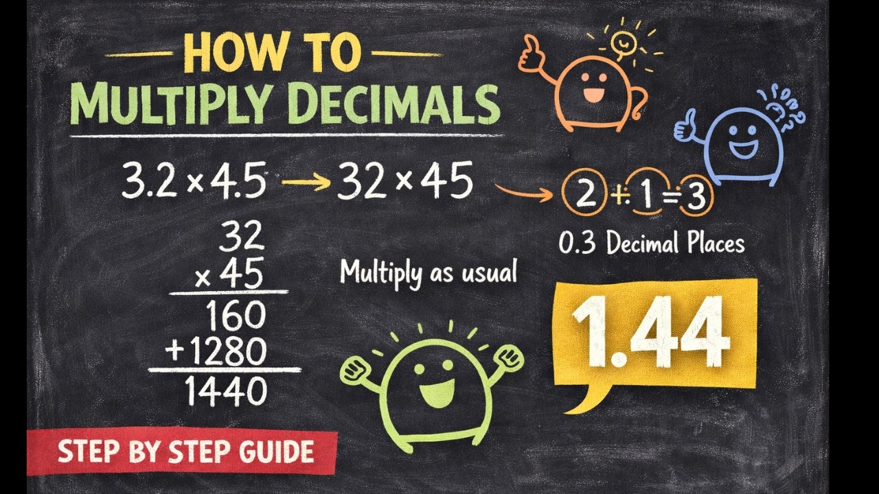 How to multiply Decimal||Multiplication asan tarika basic math's|MATHEMATICS Decimal simplification