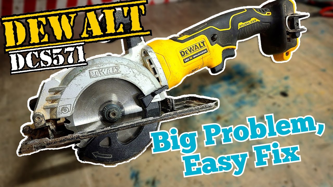 Dewalt DCS571 Cordless saw faulty, motor runs, but blade won't spin.
