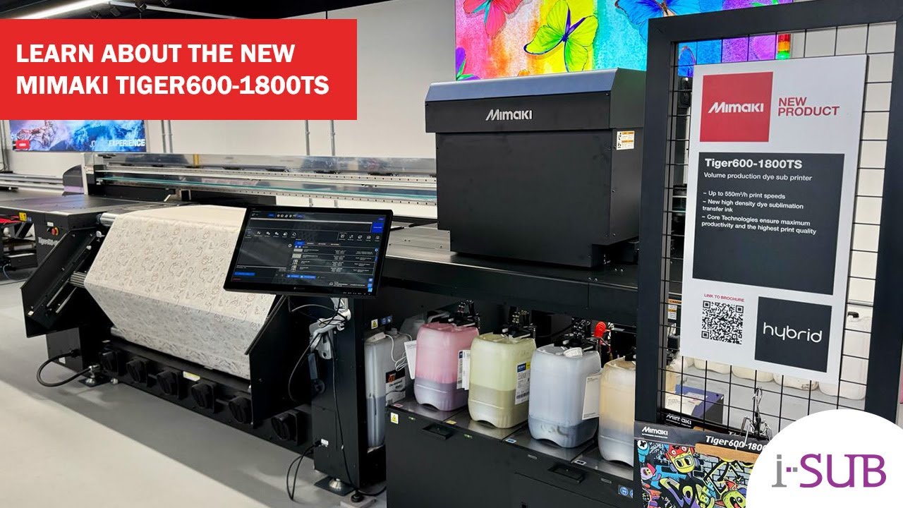 New Mimaki Tiger 600-1800TS High Speed Dye Sublimation Printer for Continuous Printing - i Sub Ltd
