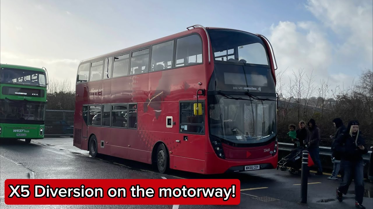 X5 Diversion! Full diversion route visual Portishead to Clevedon