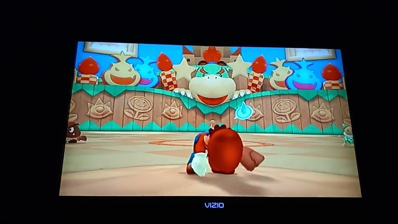Mario Super Sluggers Yoshi Eggs (P1) VS Peach Monarchs (CPU) in Bowser Jr Playroom (2nd Part)