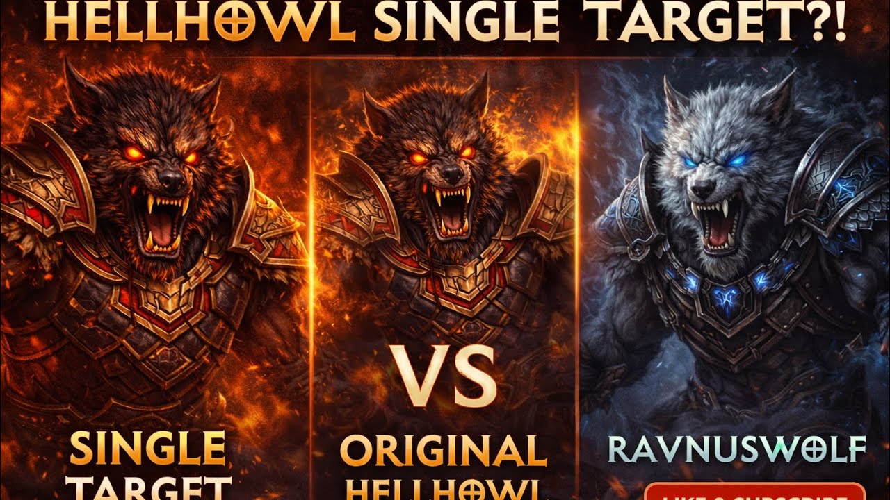 Diablo Immortal | Werewolf Druid | HELLHOWL Single Target Build?! Testing vs Original Builds 🔥🐺