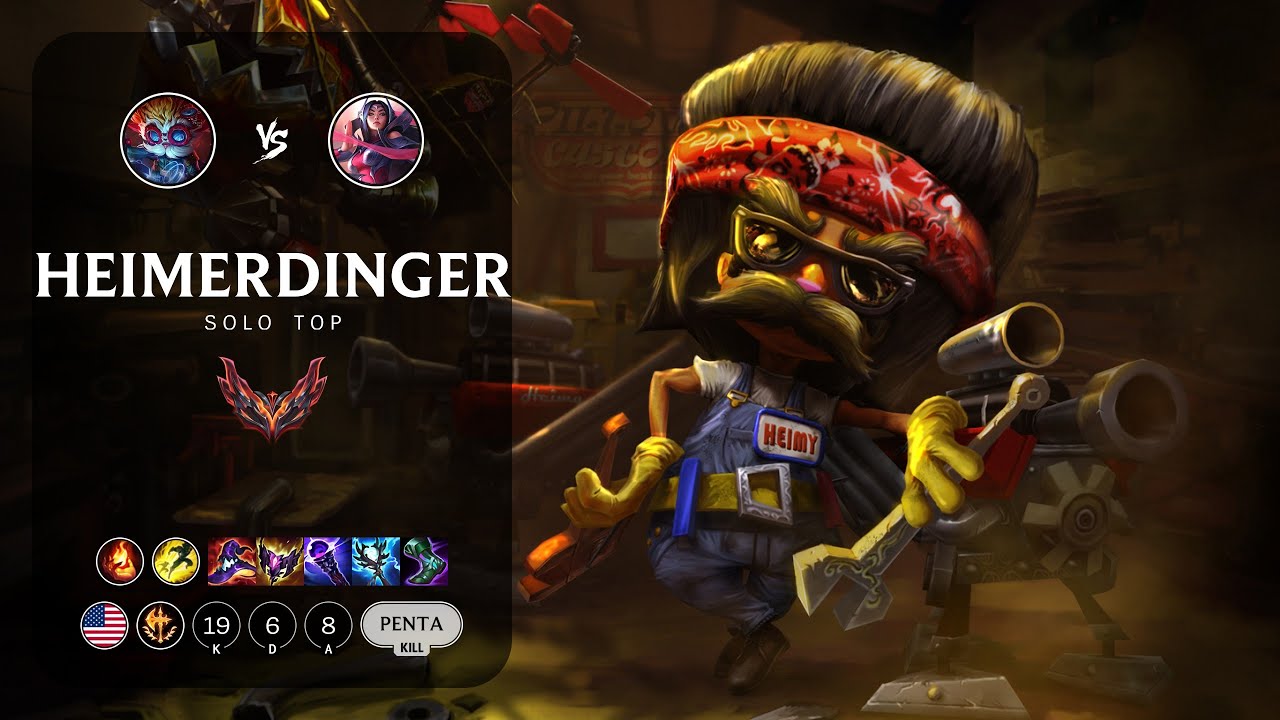 Heimerdinger Top vs Irelia - NA Grandmaster Patch 14.1