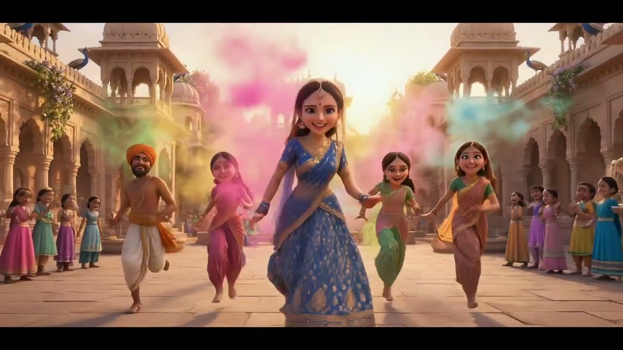 आज बिरज में होरी रे रसिया | Radha Krishna Holi Bhajan | Divine Vrindavan Holi