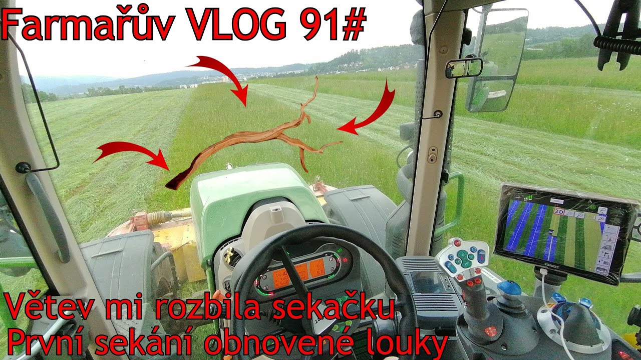 Farmařův VLOG 91# První seč obnovy TTP | Rozbil jsem sekačku