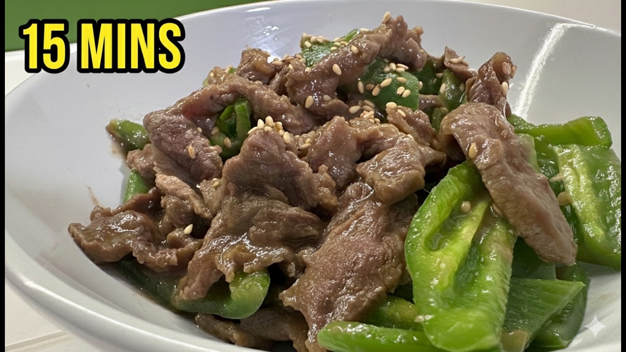 Super-Tender Chinese Pepper Beef Stir-Fry Recipe in Just 15 Minutes!
