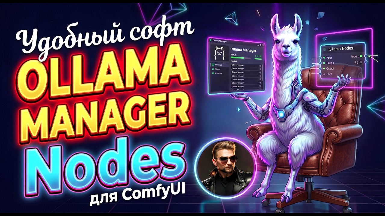 Ollama Manager & Ollama Nodes для ComfyUI