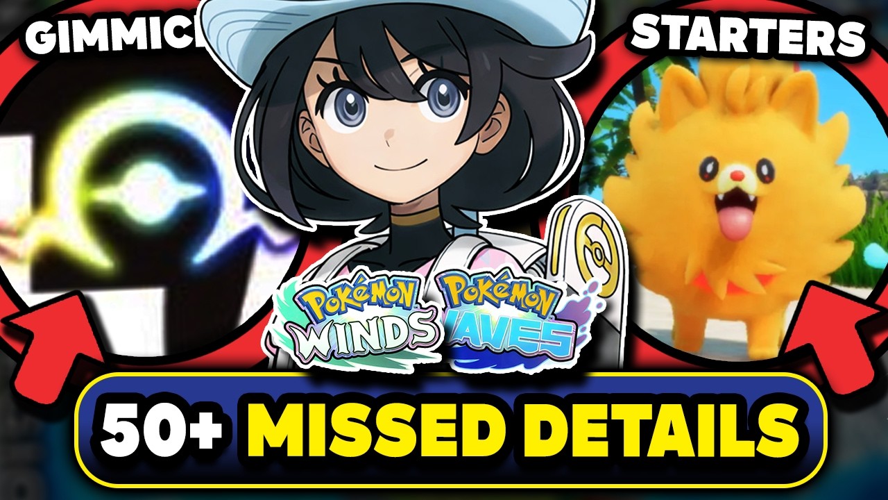50+ NEW POKEMON WINDS & WAVES DETAILS YOU MISSED! Starters, Gimmick, Version Exclusives & More!
