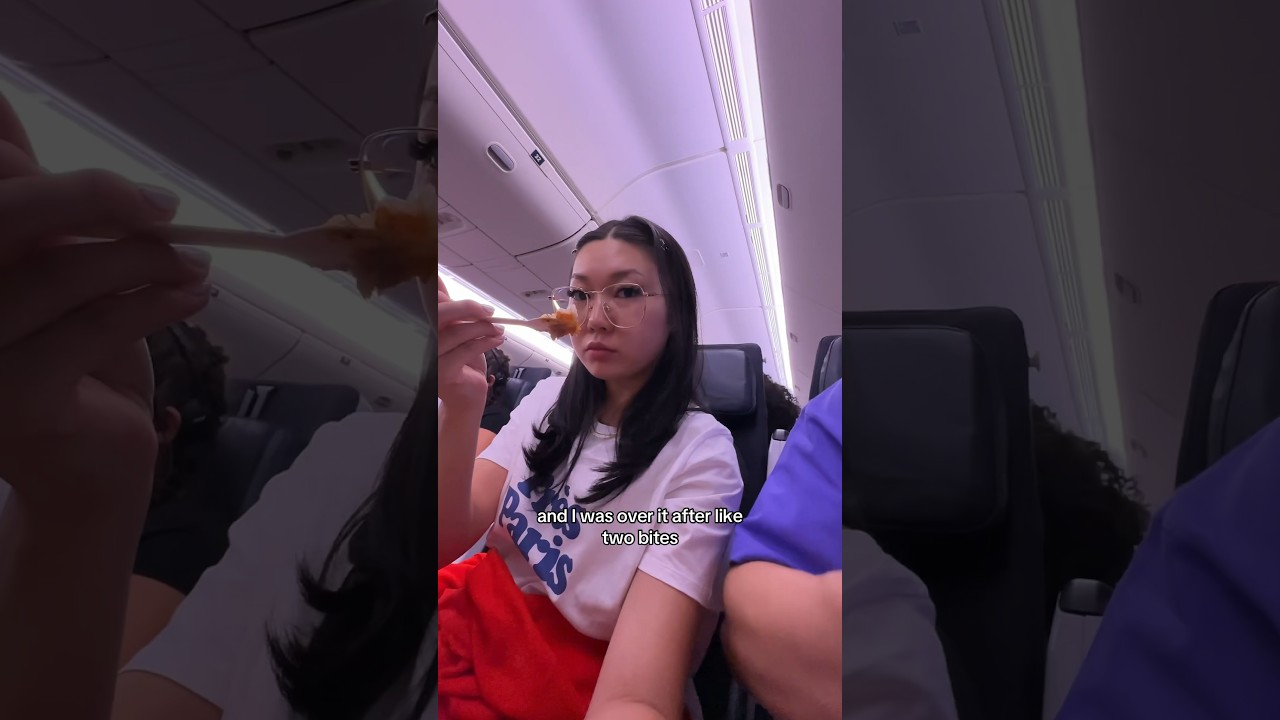 Everything I ate on my 7 hour flight to Paris! (Air France)