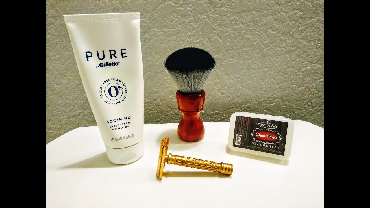Gillette Tech razor | Gillette Pure cream | SOTD