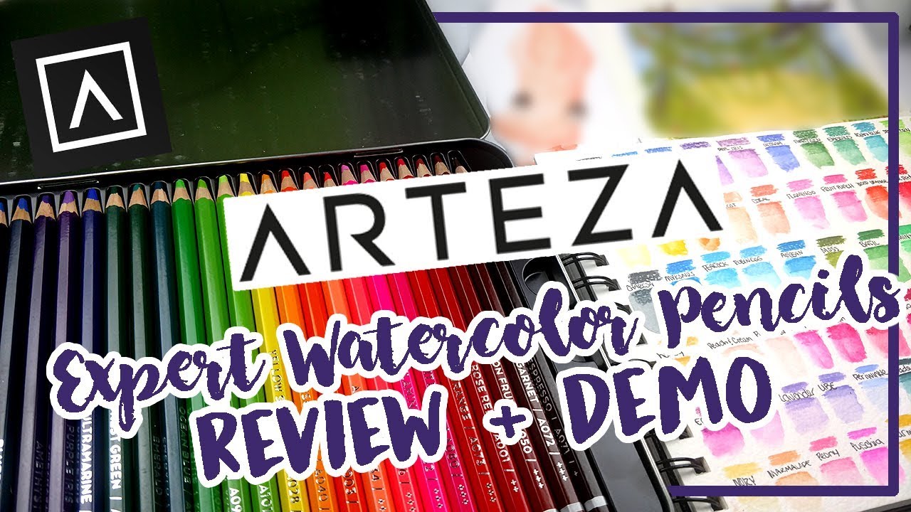ARTEZA Expert Watercolor Pencils ~ Review + Demo