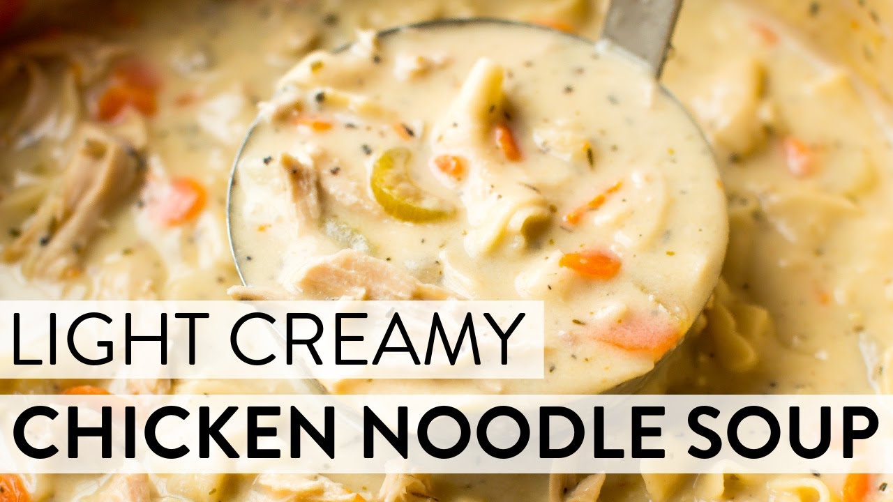 Light Creamy Chicken Noodle Soup | Sally's Baking