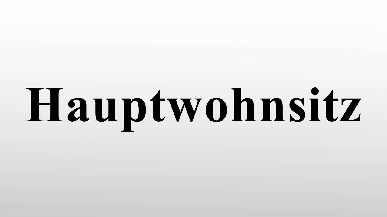 Hauptwohnsitz