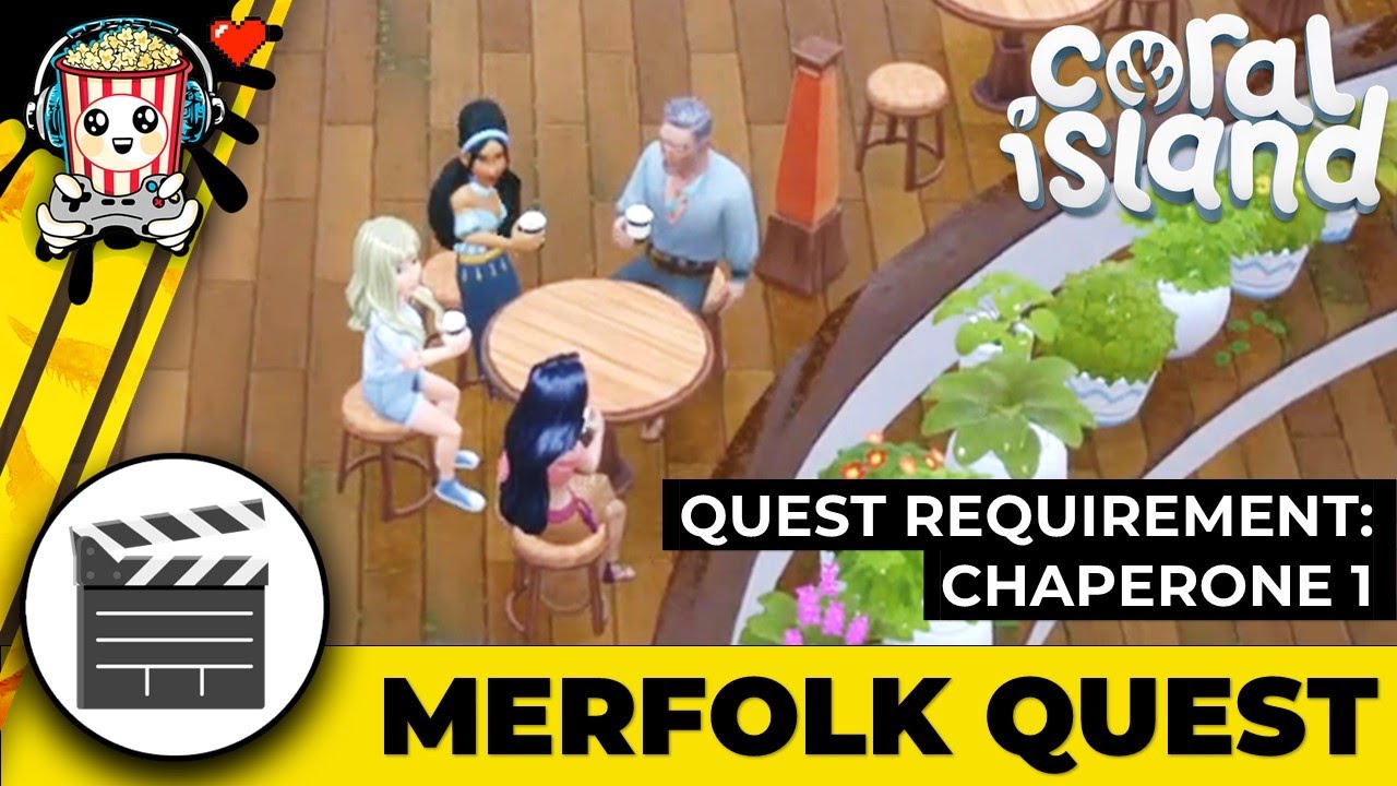 Coral Island: Chaperone 1 - ALL Scenes 🎬 Quest Requirement for Merfolk Romance | Part 2 ❤️