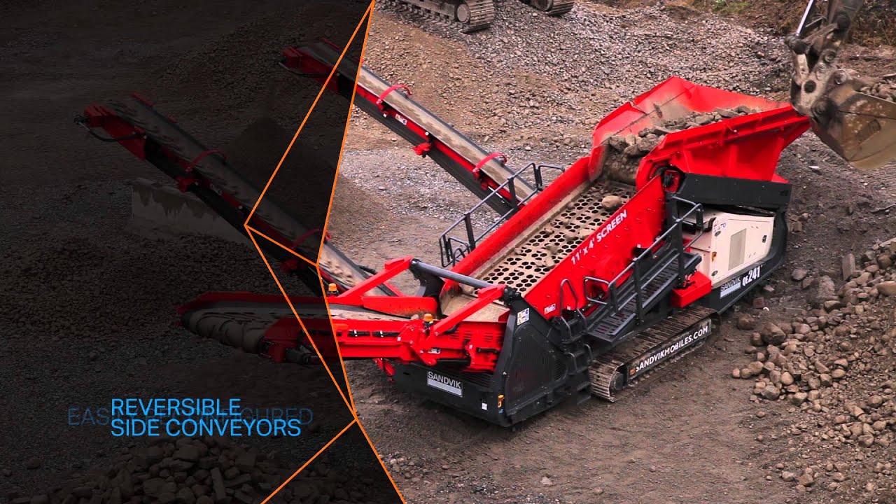 Sandvik QE241 mobile screener and scalper