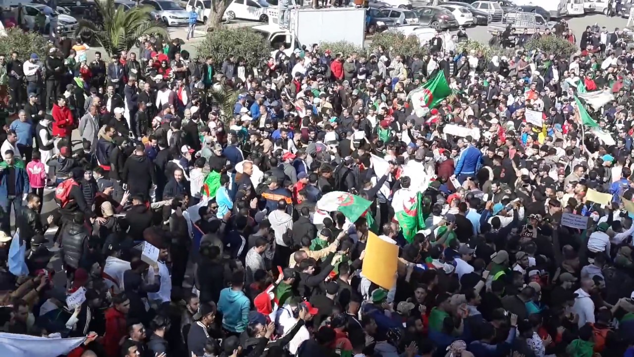 مسيرات ومظاهرات حاشدة في مدينة احمد زبانة وهران الجزائر