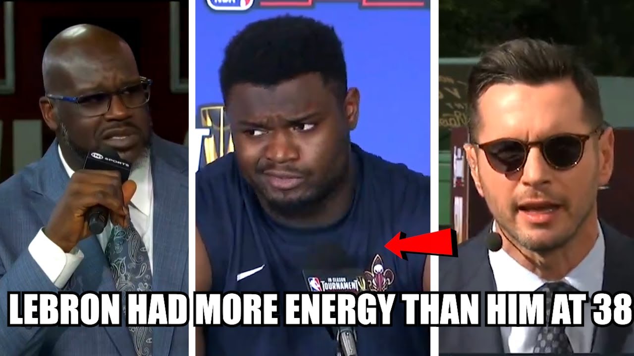 JJ Redick CHECKS Zion Williamson For Being Fat and LeBron Having More Energy at 38 Than Him at 23