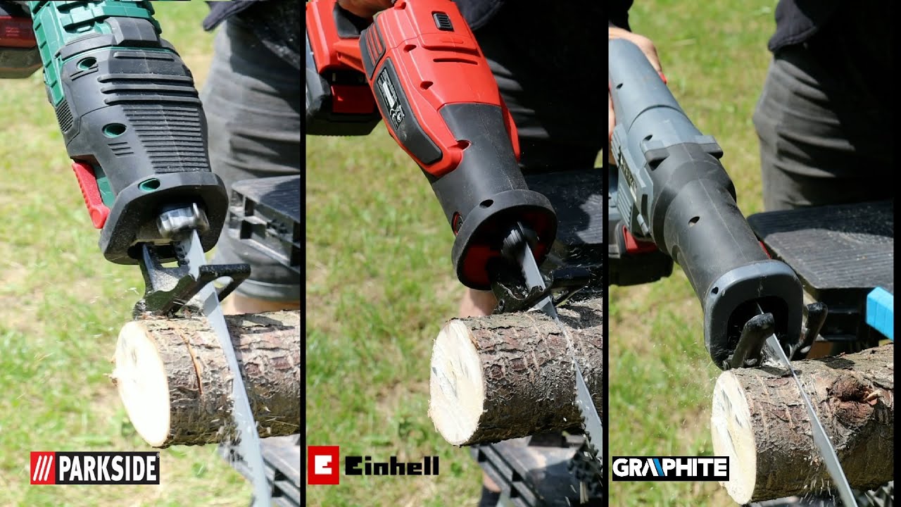 Porównanie Pił szablastych PARKSIDE PSSA 20 Li A1 vs EINHELL VS GRAPHITE
