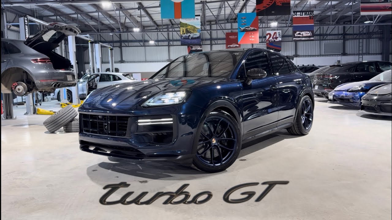 Nuevo Porsche Cayenne Turbo GT 2026* Color Azul Algarve interior Zarza | Reseña en español