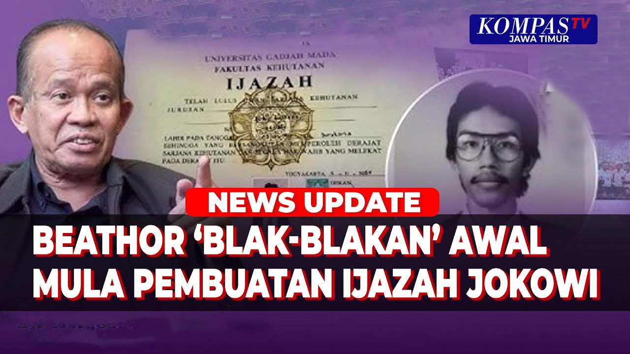 Beathor Suryadi Blak-blakan Cerita Awal Mula Pembuatan Ijazah Jokowi, Singgung Nama Politisi Lain