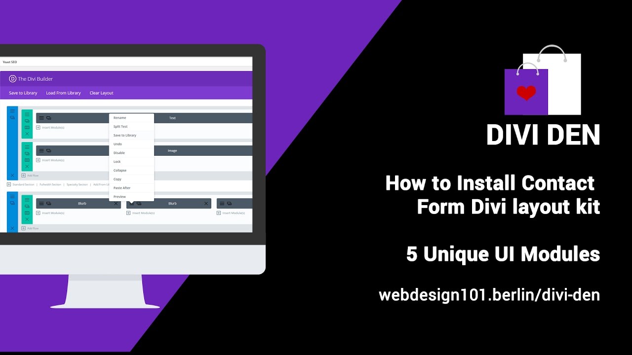 Email Optin Divi Kit - 5 Animated UI Modules
