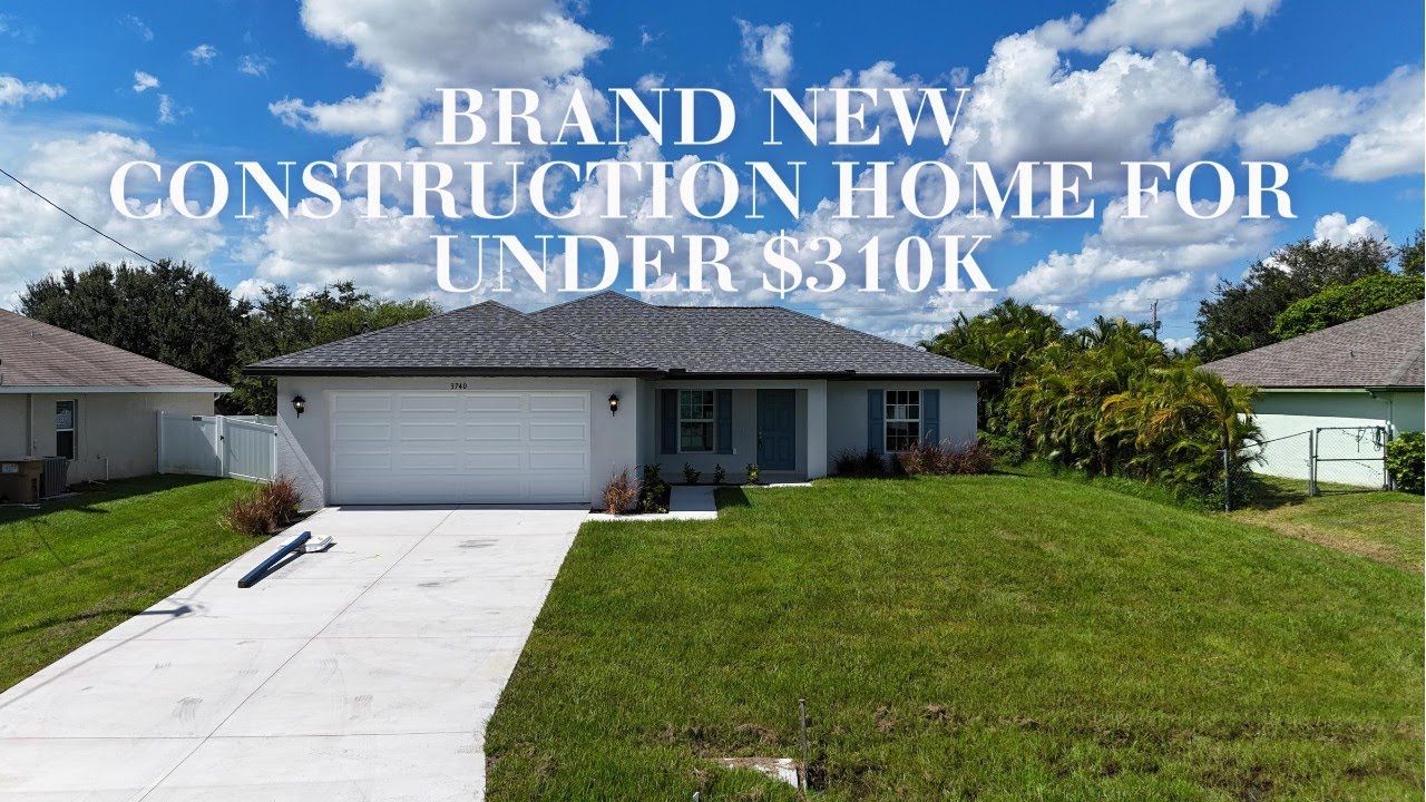 PERFECT FOR FIRST TIME BUYERS! Brand New Construction Home Under $310K