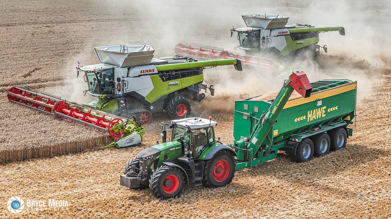 Claas Lexion 8800 TT x3 & x2 Mähdrescher +Fendt 936 Vario x2 & Fendt 1167 Vario MT - Ernte XXL 2025