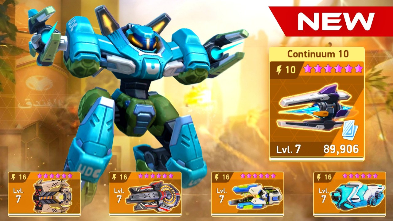 NEW MECH Volti & NEW WEAPON Continuum 10 - Mech Arena